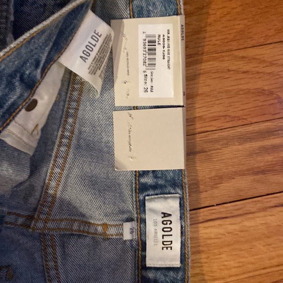 NWT AGOLDE Mia Mid Rise Jeans - Picture 2 of 3